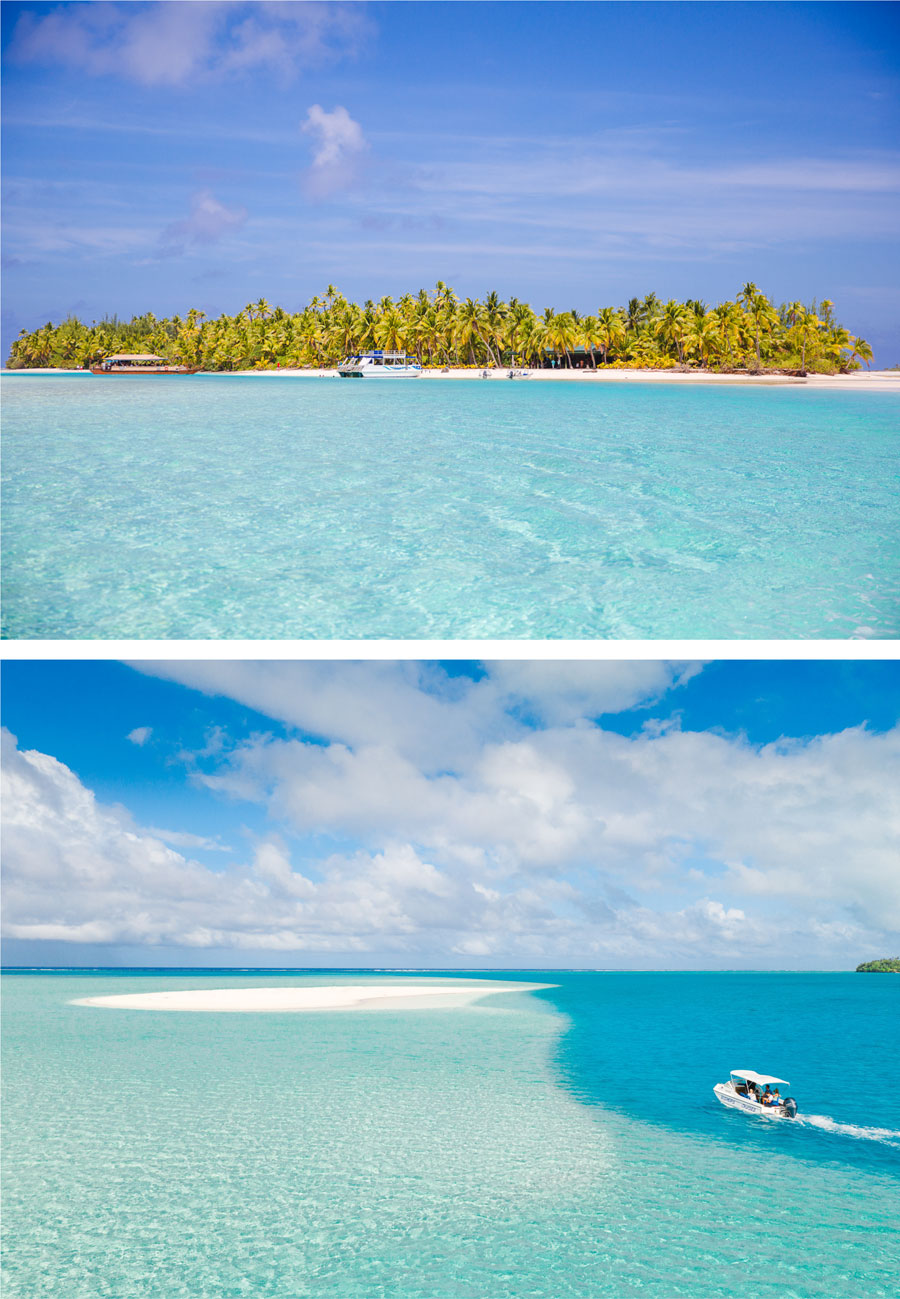 One Food Island Aitutaki  Luftansicht