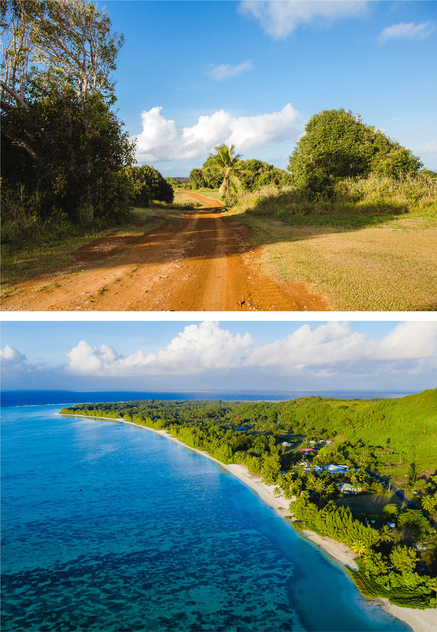 Inland Cookinseln - Luftansicht Aitutaki