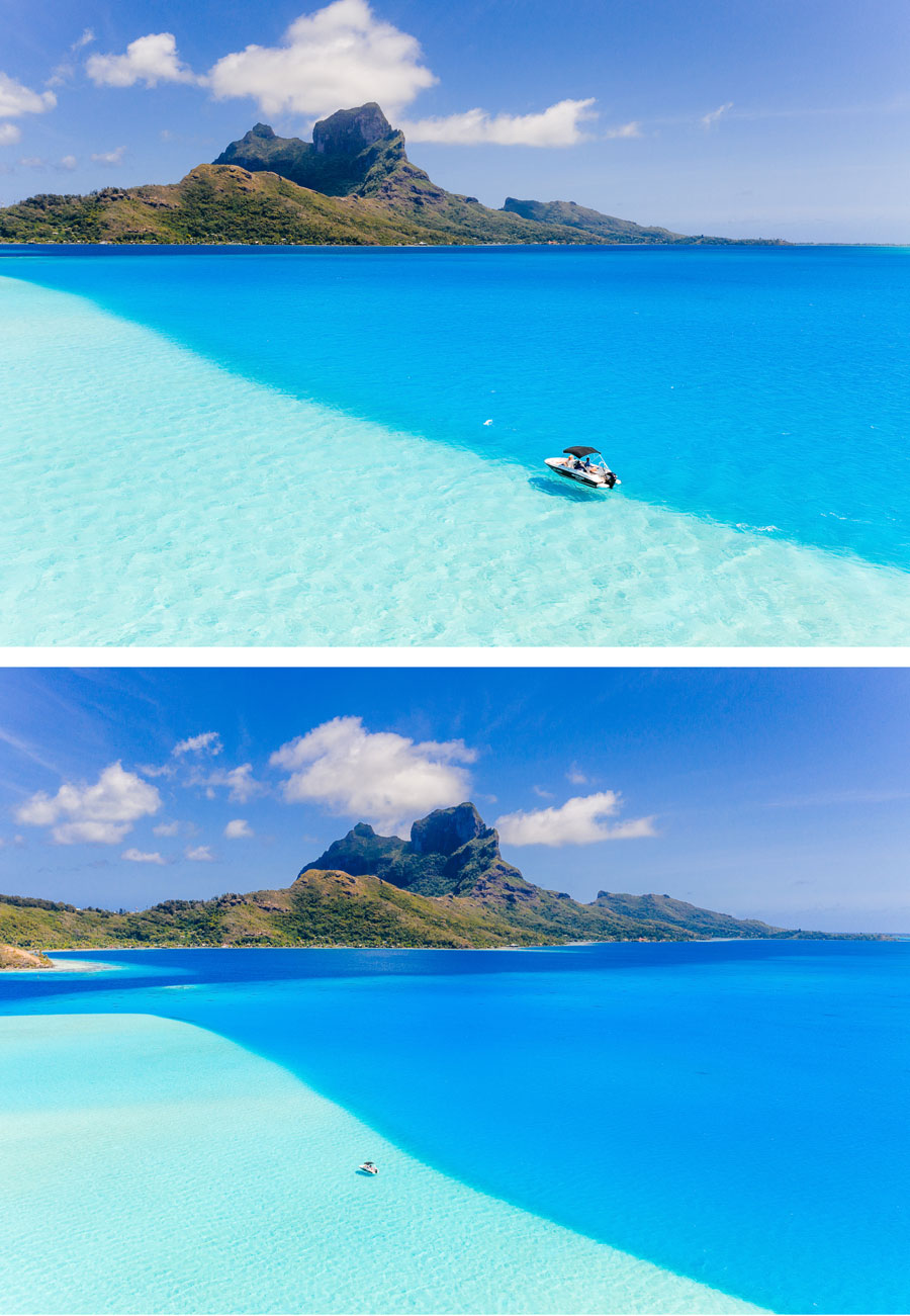 Flitterwochen - Hochzeit - Südsee - Bora Bora - Luftansicht
